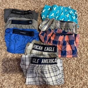 American Eagle and Hanes boxers (8)